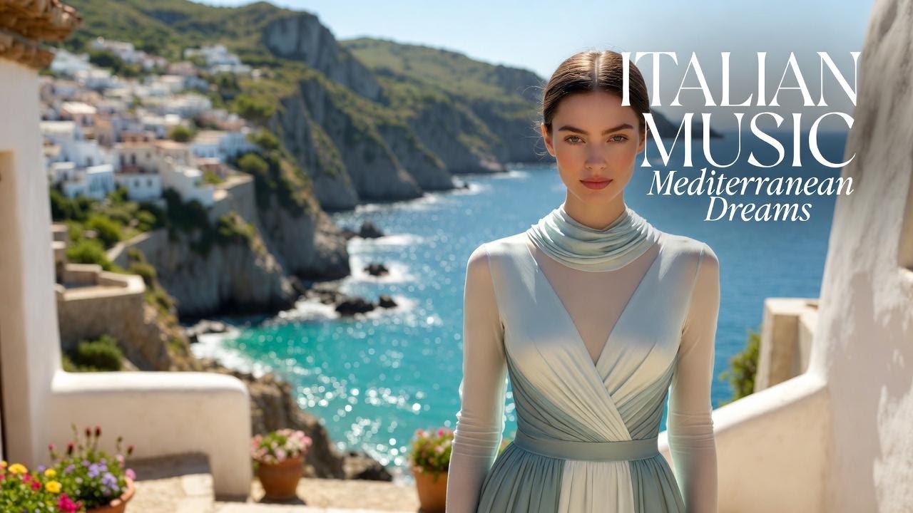 Italian Vibes & Mediterranean Calm Lounge 🎶 Lake Como 4K | Dolce Italia Music