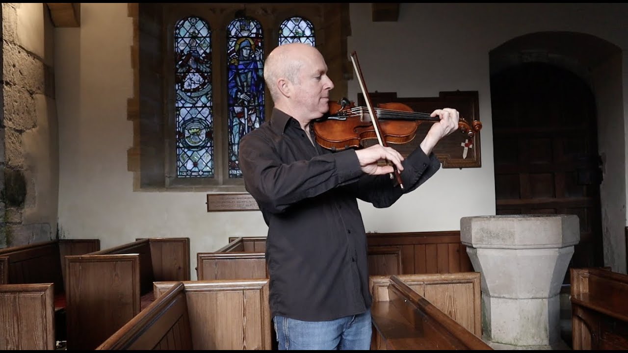 Give me your Hand - A popular traditional Irish air played on violin in a 13th century Dorset church