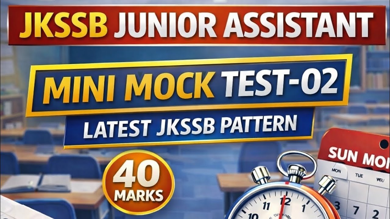Mini Mock Test-02 || All JKSSB Exams 