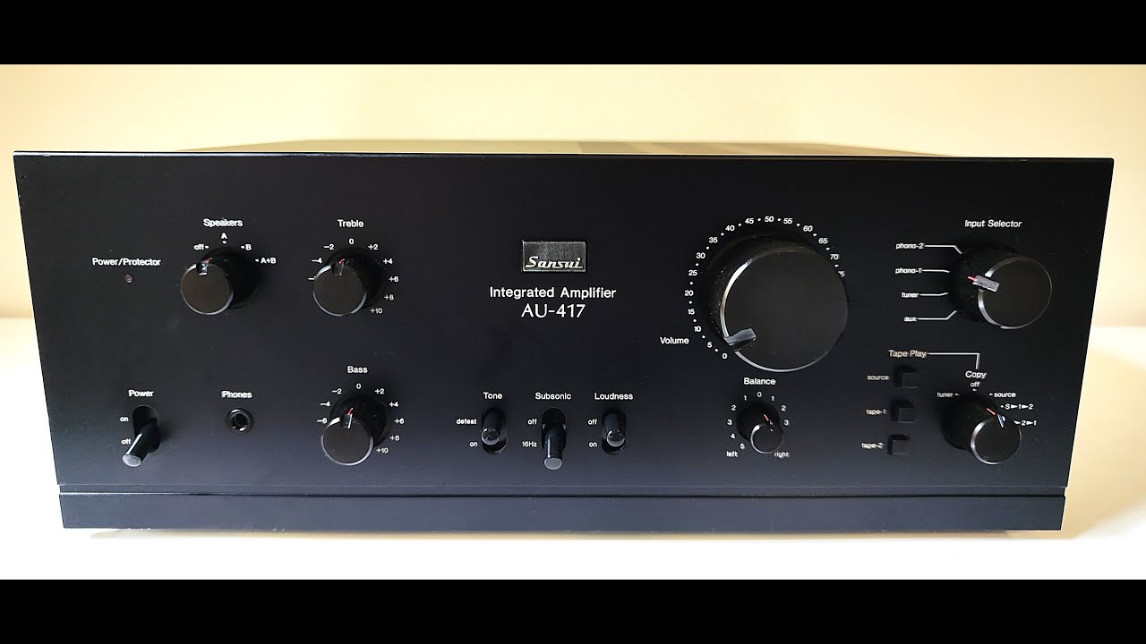 Sansui AU 417 Integrated Amplifier.