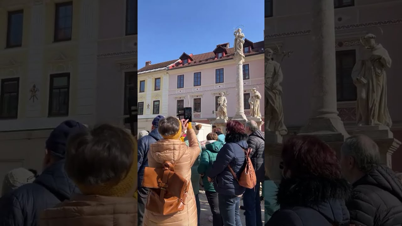 With tourist guide Borut- our local expert in Škofja Loka- LIVE