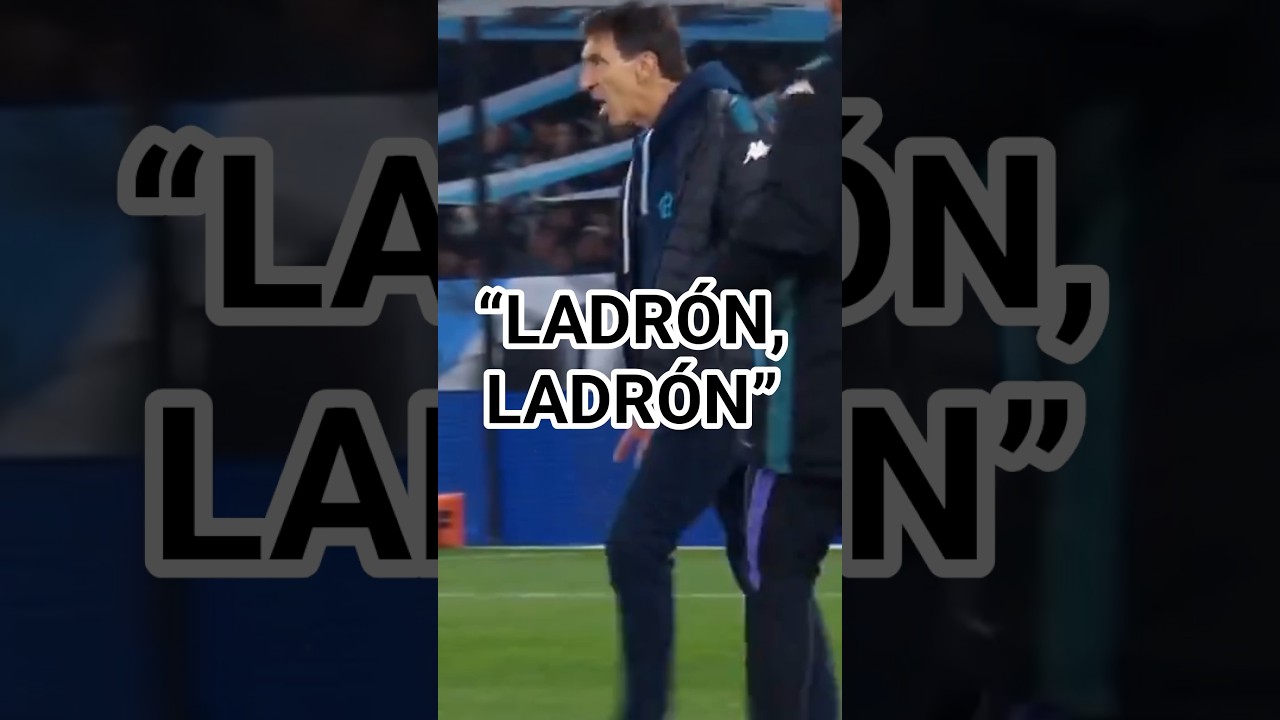 El grito de Gustavo Costas a Dar&iacute;o Herrera. El DT de Racing se sac&oacute; y se fue expulsado 🟥