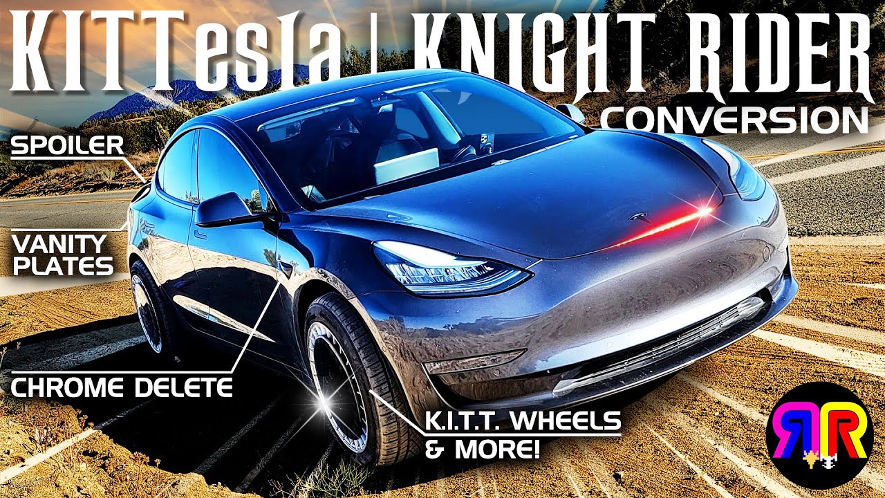 KNIGHT RIDER WHEELS on a TESLA! + more – KITTesla Part 3
