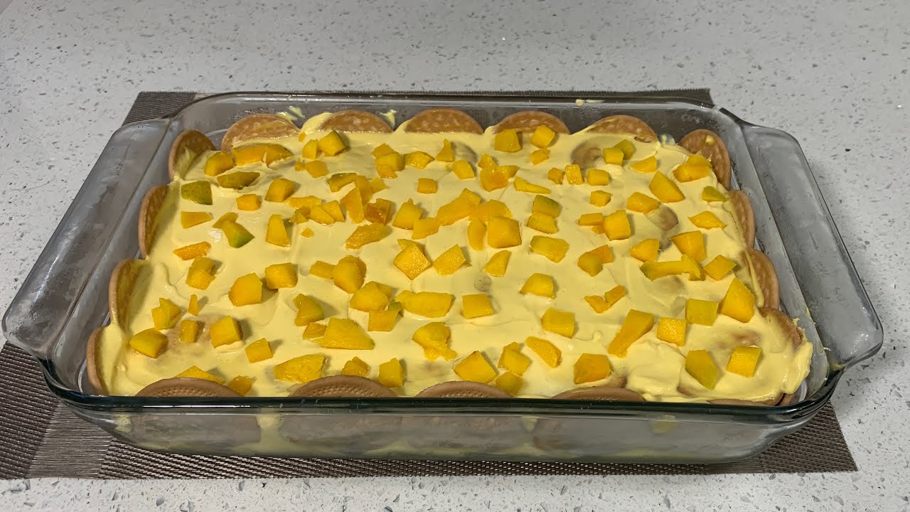 Carlota de mango fácil y rápido