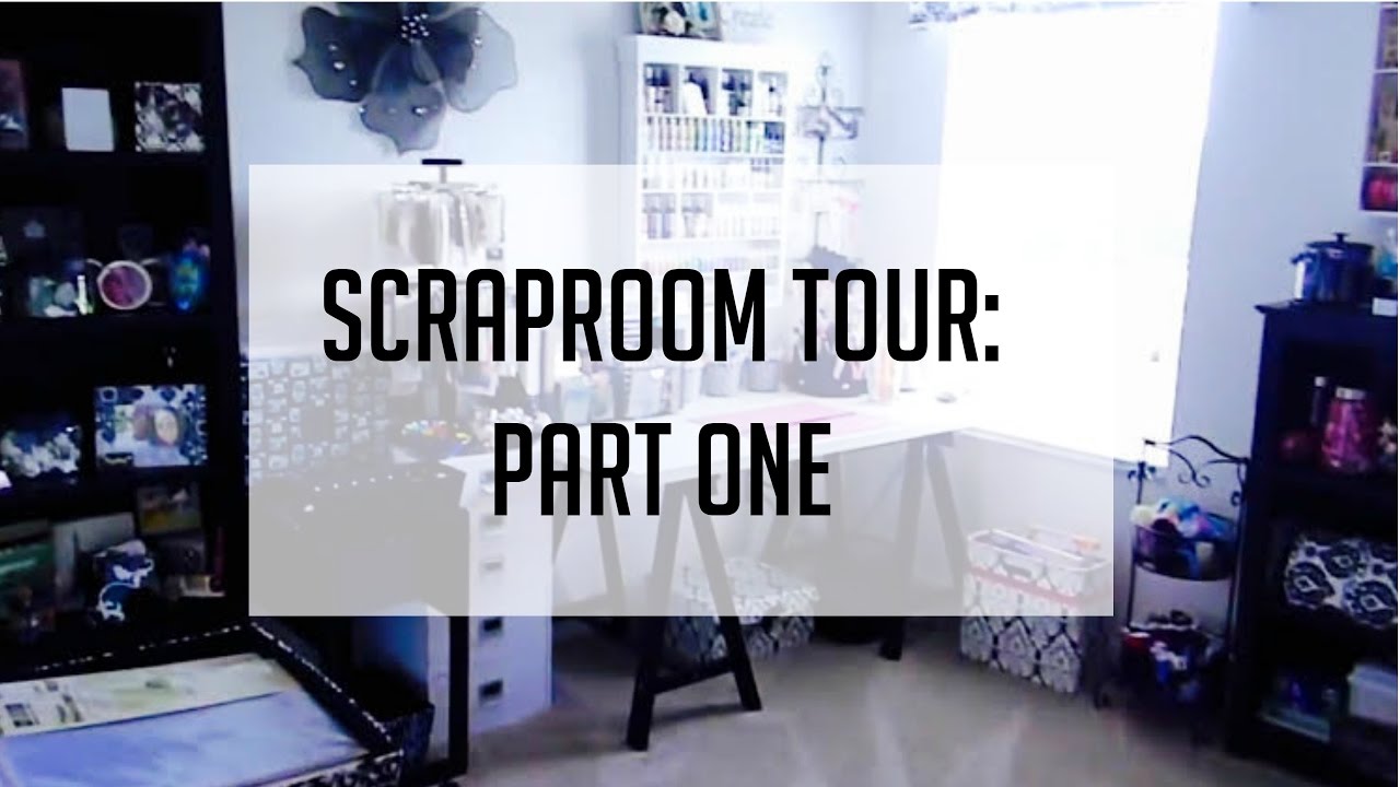 Scraproom Tour!! Black & White Damask Part I