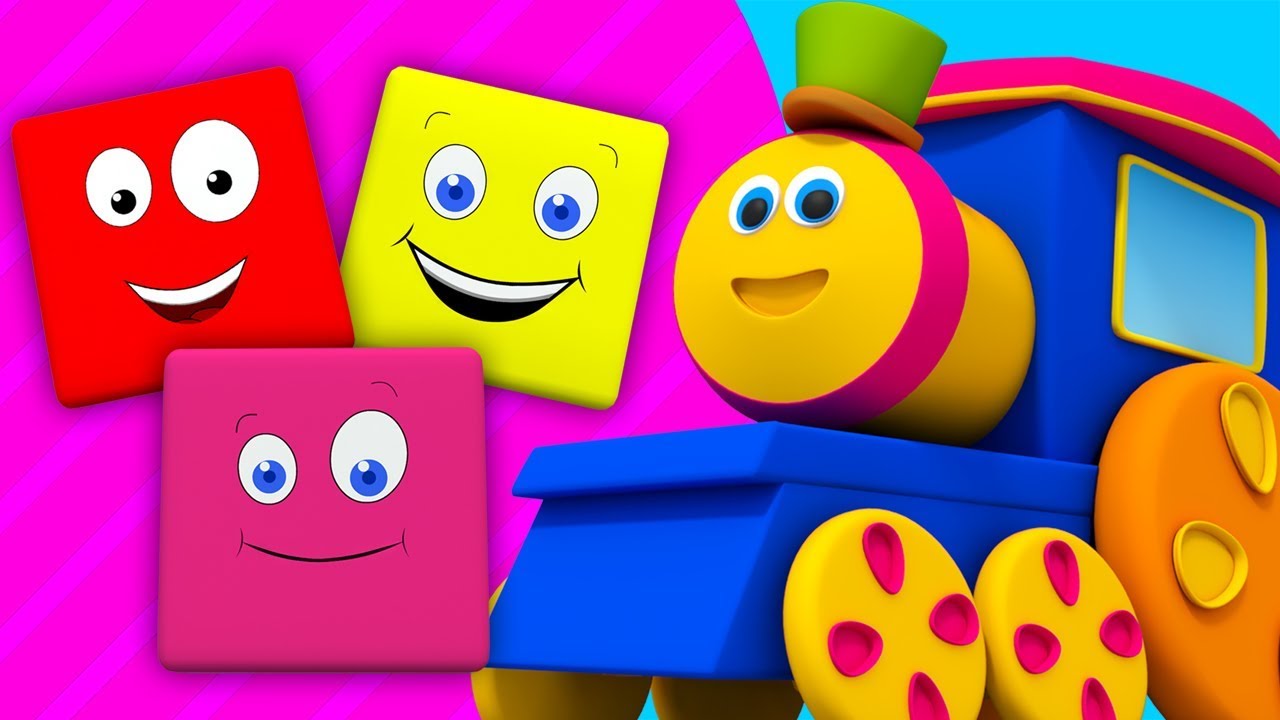 Bob il treno | cavalcata di colori | educativo canzone | filastrocche | Bob Train Colors Ride