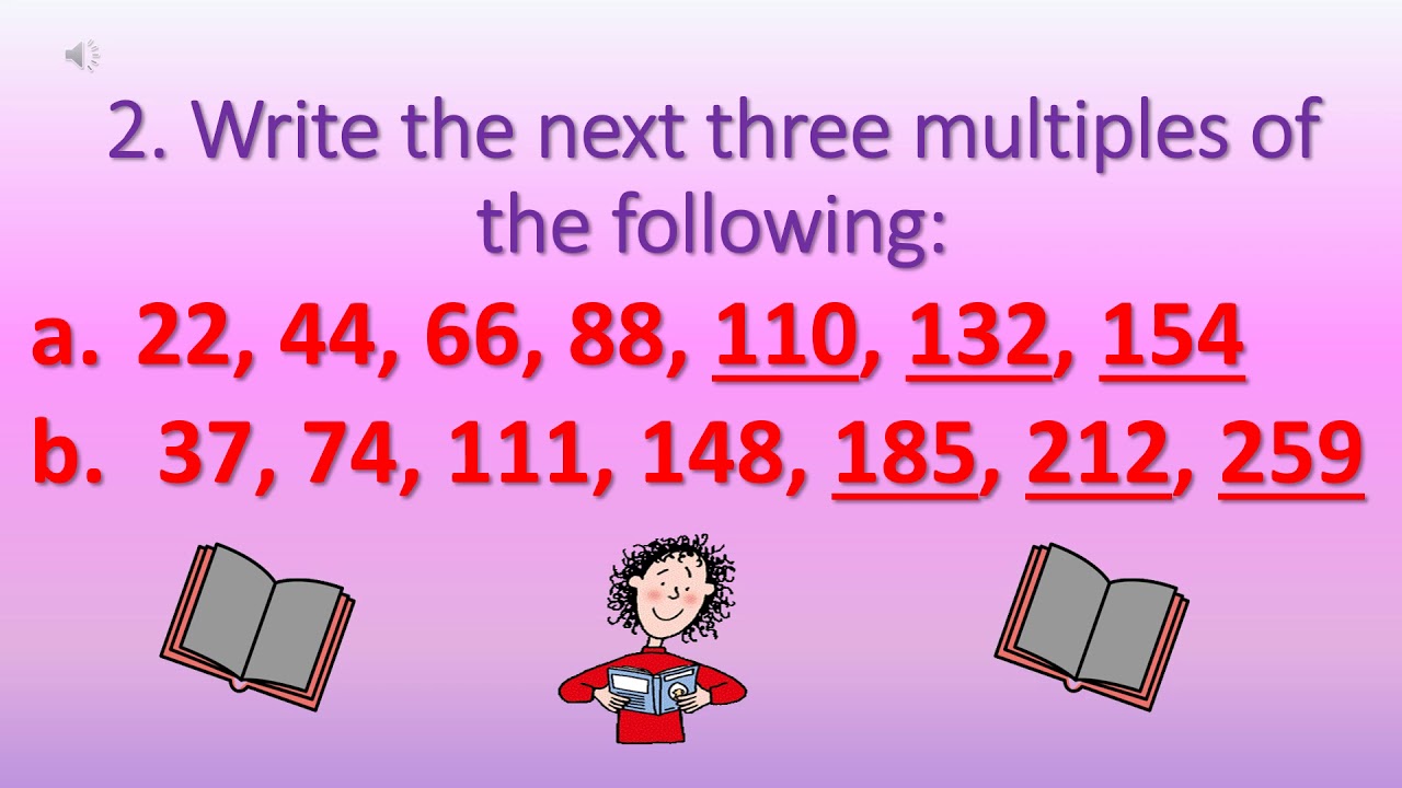 CLASS 4 | FACTORS AND MULTIPLES | MULTIPLES | #factors #multiple #easylearningwithpunamjain #maths