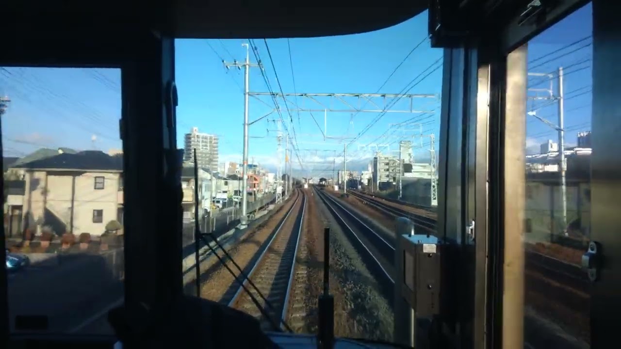 関西の化け物列車新快速草津行130キロ運転の様子