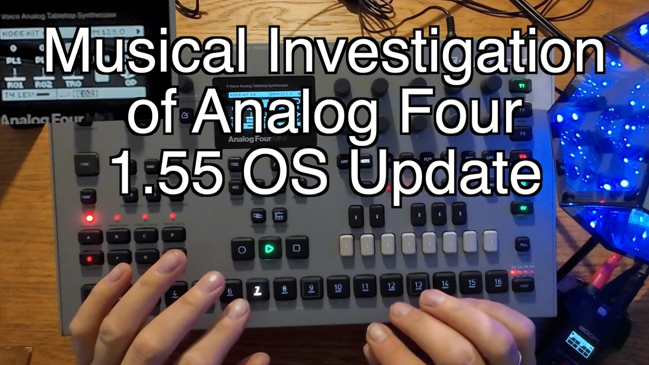 Туториал: Обновление Analog Four 1.55. Музыкальное исследование. Евклидов секвенсор, Control All,...