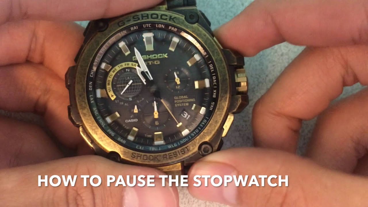 Casio G-Shock MTG-G1000BS Basic Function Tutorial