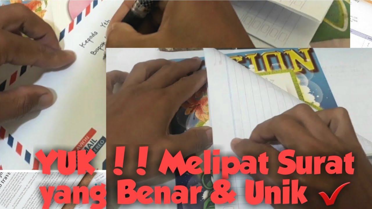 Cara Unik Melipat Surat Izin Sekolah dan Menulis Amplop Surat Yang Benar!!