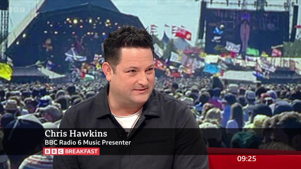 Chris Hawkins (Radio Presenter) Discusses Glastonbury Headline Acts On BBC Breakfast [14.03.2024]