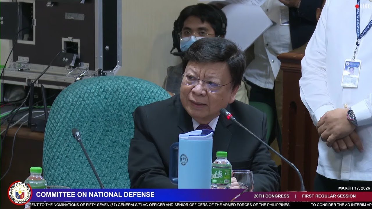 Plenary Session on National Defense by Commission on Appointments (March 17, 2026)