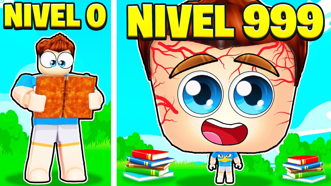 A CADA SEGUNDO MINHA CABEÇA CRESCE ATÉ A LUA NO ROBLOX!! (🧠Big Brain Simulator)