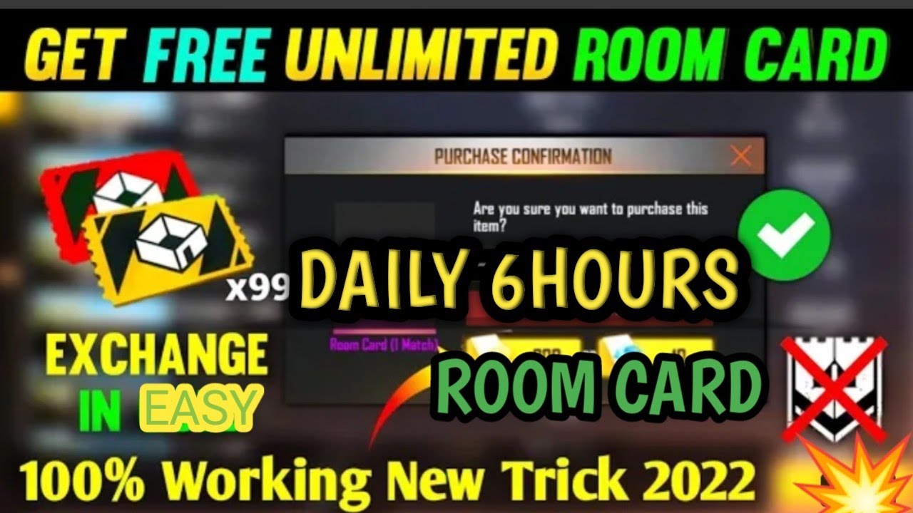 HOW TO GET DAILY 6HOURS ROOM CARD🤯 GET IN EASY WAY 💥TIPS AND TRICKS#freefire