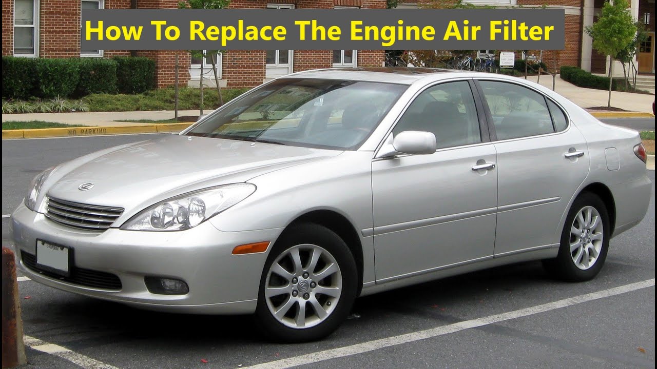 How to replace the engine air filter in the ES300 Lexus, 2003, 2004, 2005, 2006 and probably Camry.