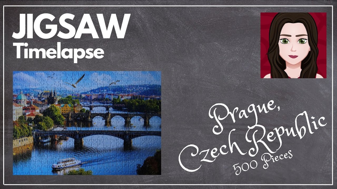🧩 Prague Jigsaw Puzzle Timelapse | 500 Piece Puzzle Build 🇨🇿