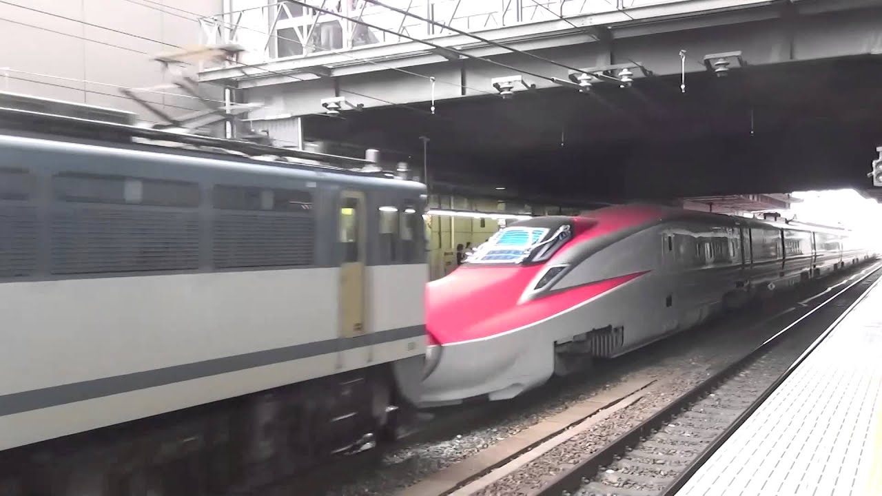 [FHD]JR東日本E6系甲種輸送@京都(20130823) Delivering JR East Series E6 EMU