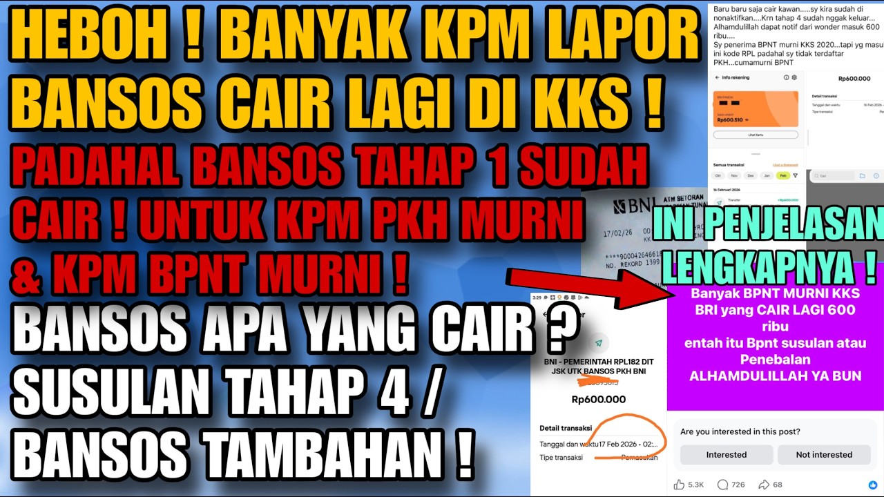 BERKAH LAGI ! HARI INI KPM LAPOR BANSOS MASUK LAGI DI KKS ! SELAMAT KPM PKH & BPNT MURNI CAIR 2X !?