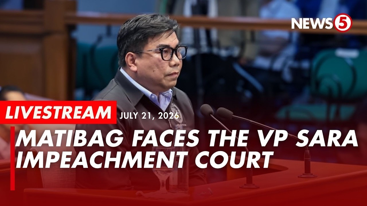 LIVE | Impeachment hearing of VP Sara Duterte - Day 8 #VPSaraonTrial (July 21, 2026) - Part 2