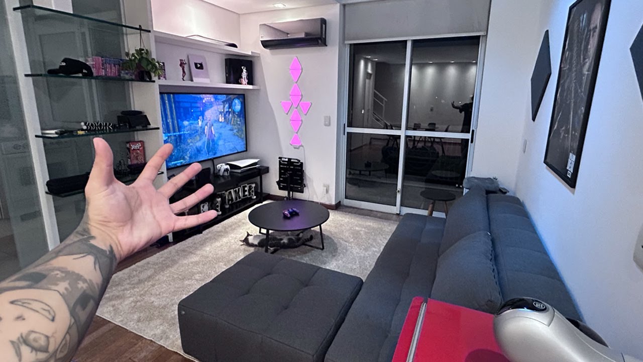 Finalmente terminei minha SALA GAMER