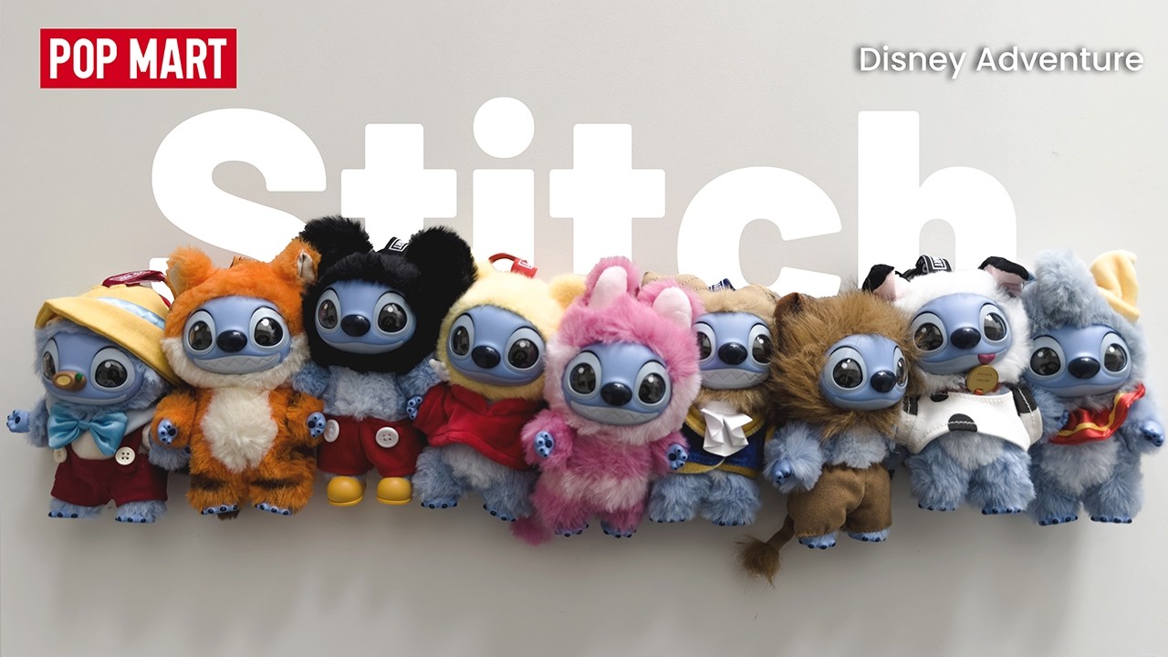 POP MART Stitch Adventure Plush Full Set Unboxing