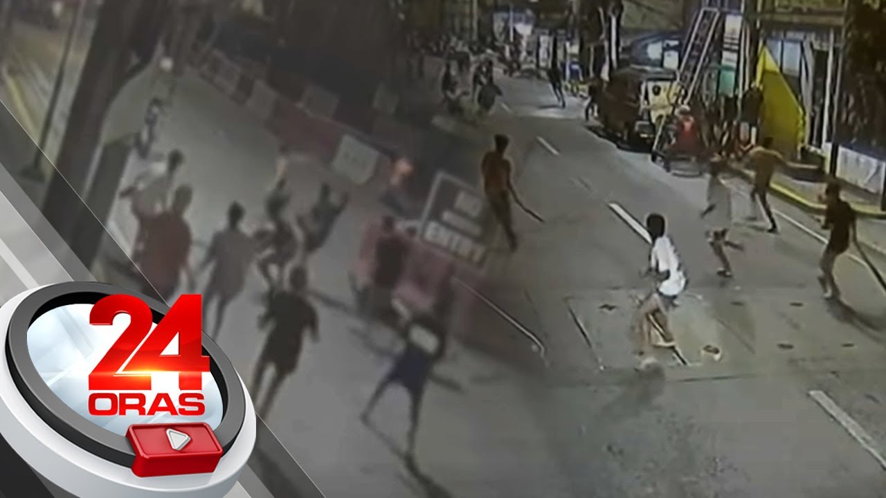 Riot ng mga menor de edad sa kalsada, nahuli-cam | 24 Oras