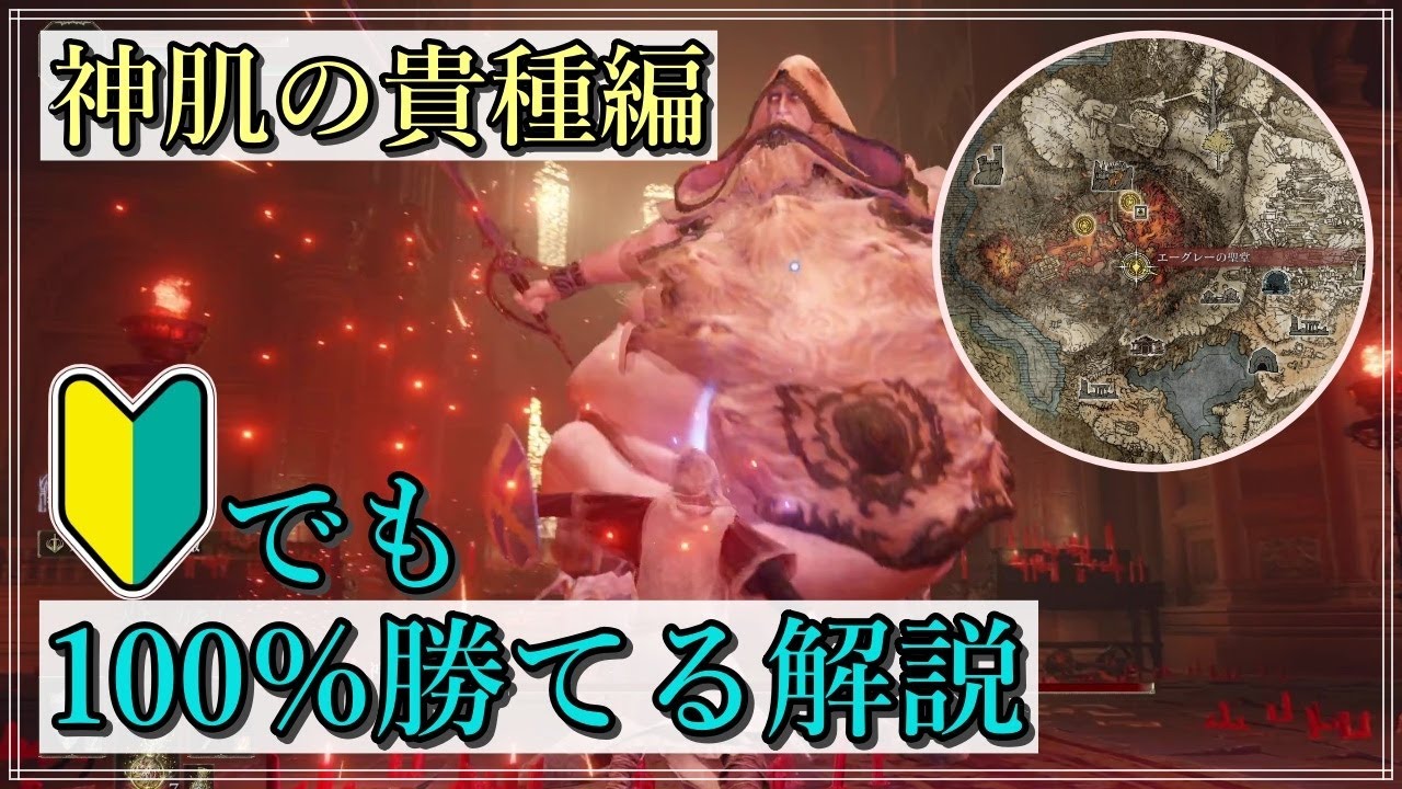 【エルデンリング】「私、パリィが苦手なんです」って人にトライしてほしい、パリィで討伐する『神肌の貴種』解説【3週目Lv.1縛り】