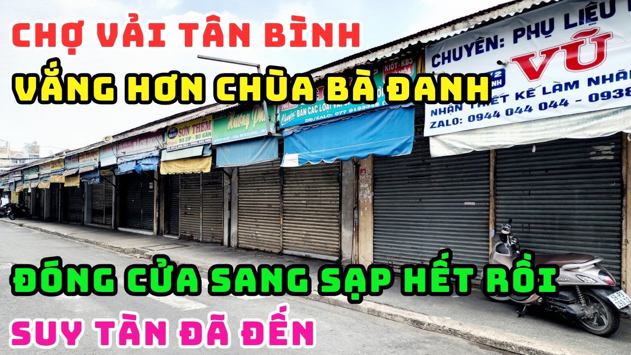 KHÔNG TIN NỔI! CẢNH TƯỢNG TAN HOANG TẠI CHỢ VẢI TÂN BÌNH ĐÓNG CỬA SANG SẠP TOÀN BỘ, SỐ PHẬN BI ĐÁT
