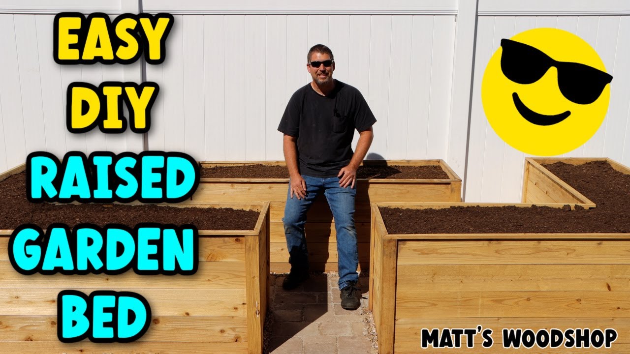 DIY - How to Build a Raised Garden Bed (Planter Box) from ONLY Cedar Pickets!