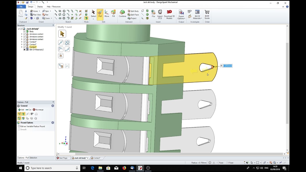 Dependancy in DesignSpark Mechanical