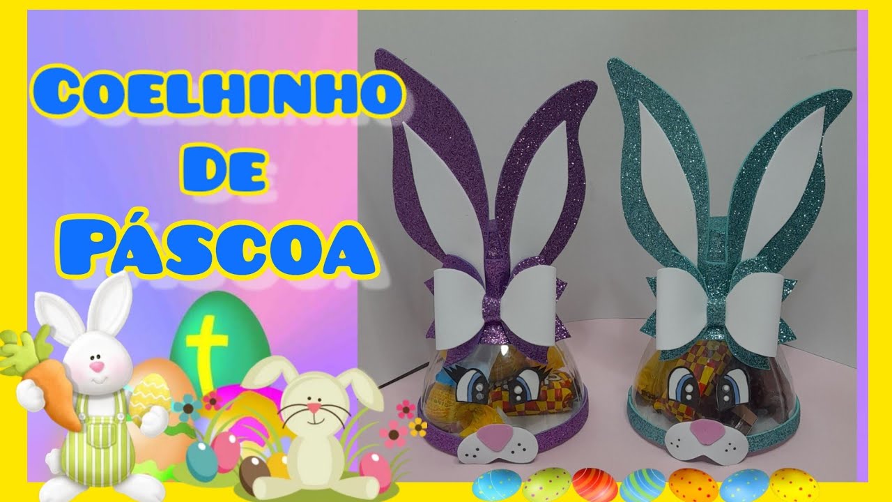 DIY COELHINHO DE PÁSCOA com GARRAFA PET #pascoa2023