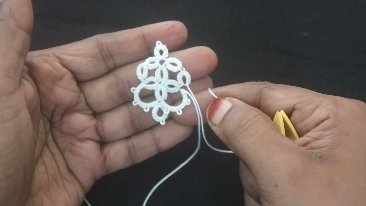 #shuttle Tatting #Tatting square motif || Thread and needle
