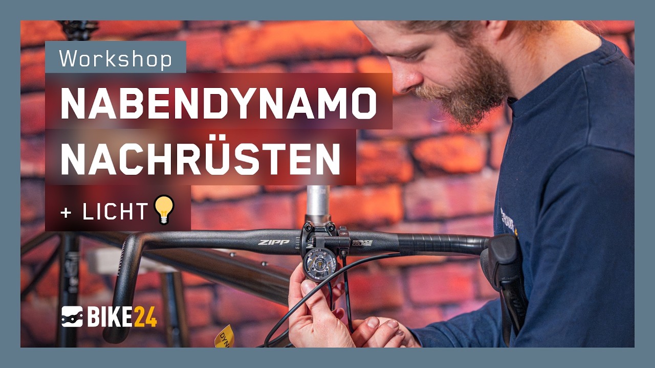 Nabendynamo nachr&uuml;sten und Lichtanlage selbst montieren 💡 Tutorial