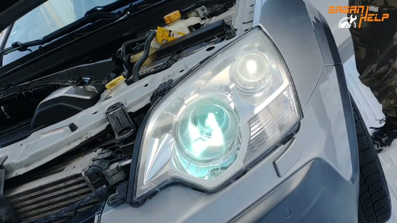 Jak wymienić żarówkę Opel Antara żarnik d1s przetwornice wymiana żarnika żarówki demontaż ksenon