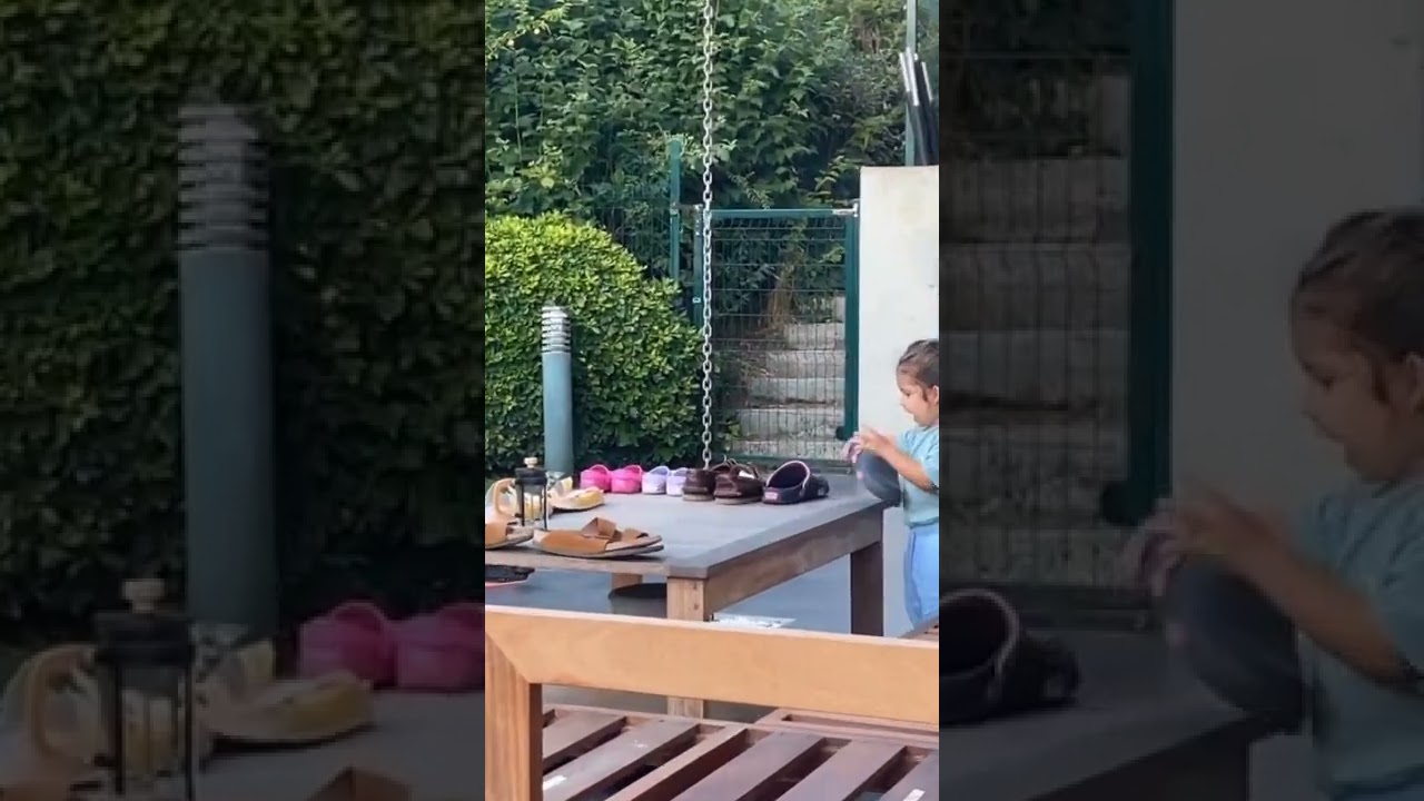 Hande Erçel ve yeğeni Mavi ingilizce konuşuyor