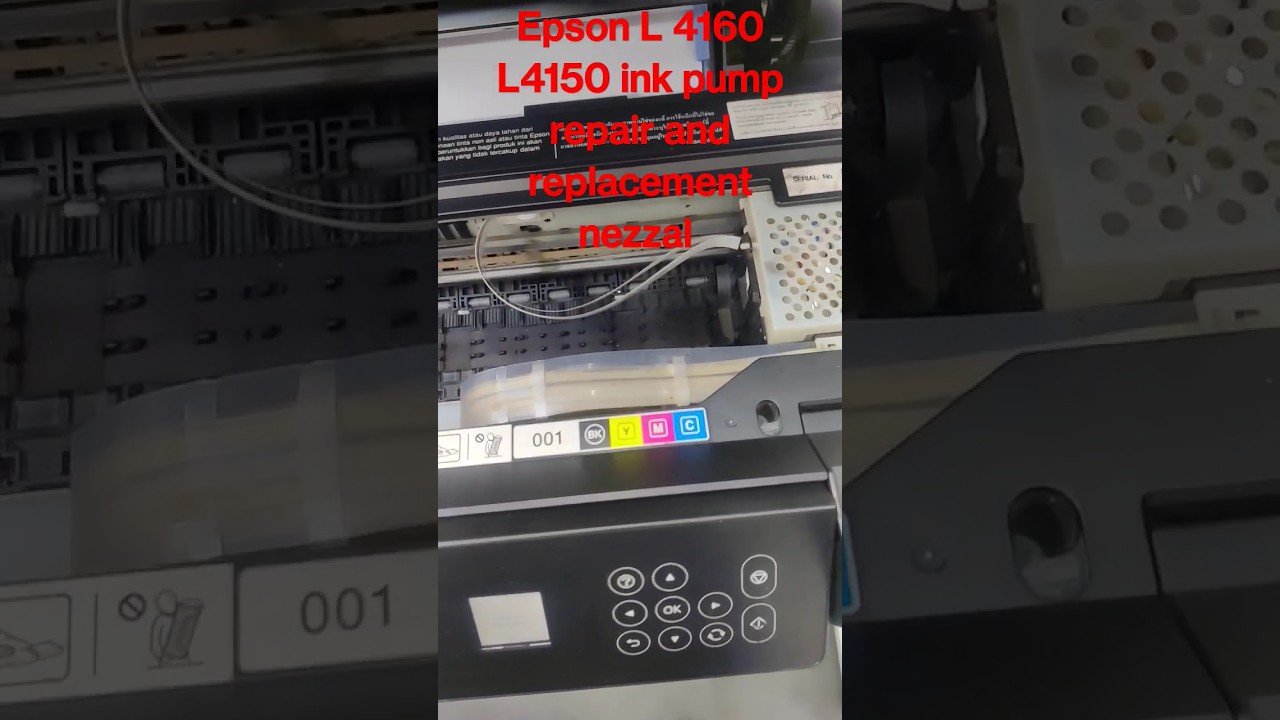 Epson L 4160 L4150 ink pump repair and replacement nezzal test report #service #epson