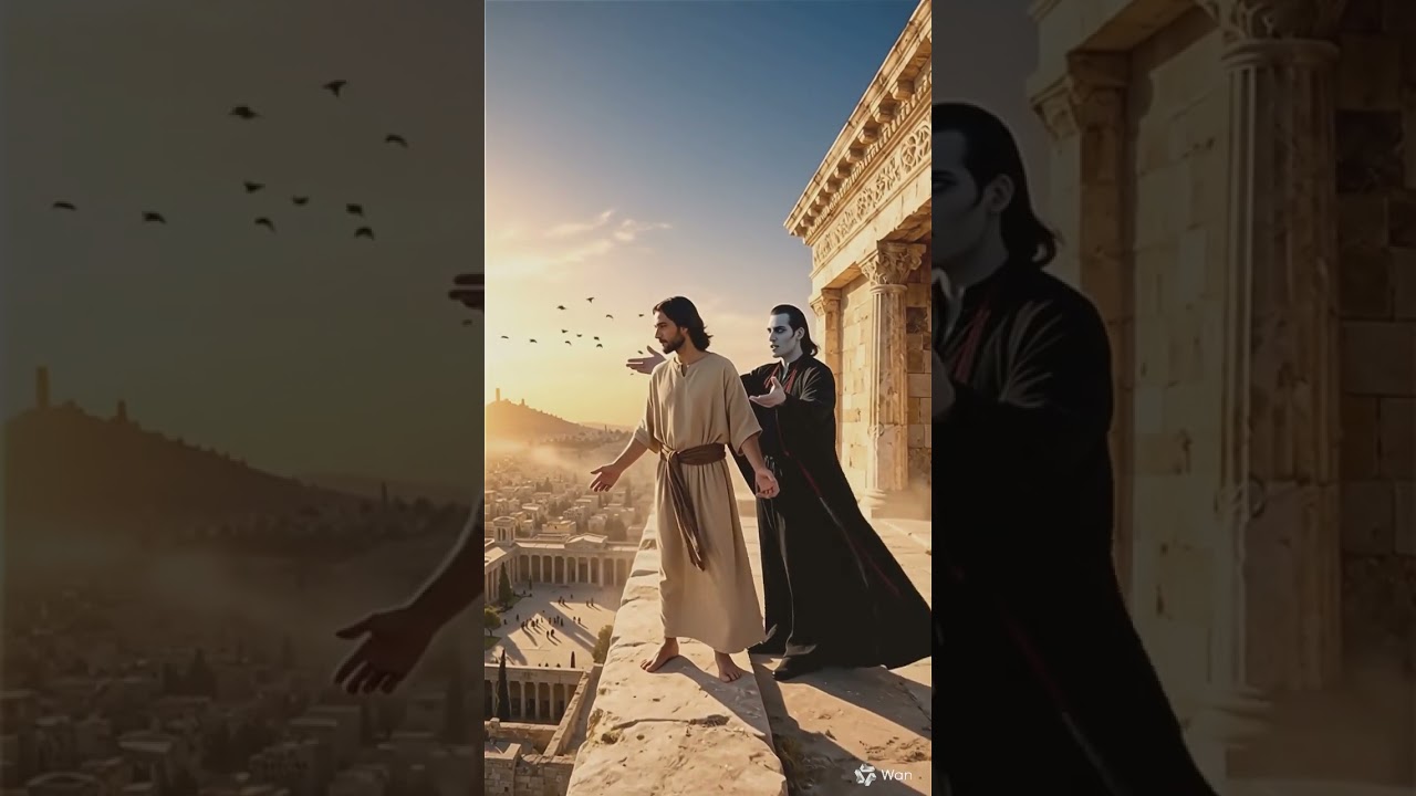 🔴O Diabo Tenta Jesus  no Pináculo do Templo 🤦‍♂️🤦‍♂️