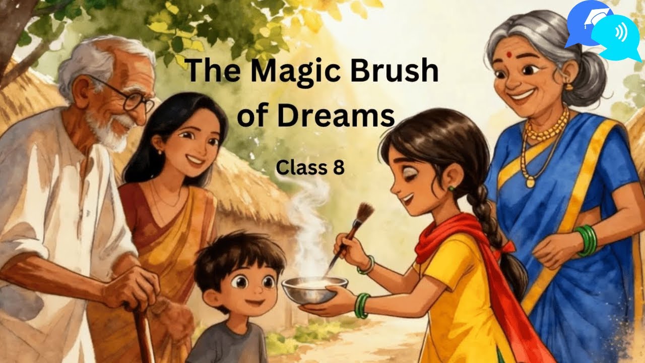 The Magic Brush of Dreams Class 8 | Animated Video | The Magic Brush of dreams Poorvi Unit 3