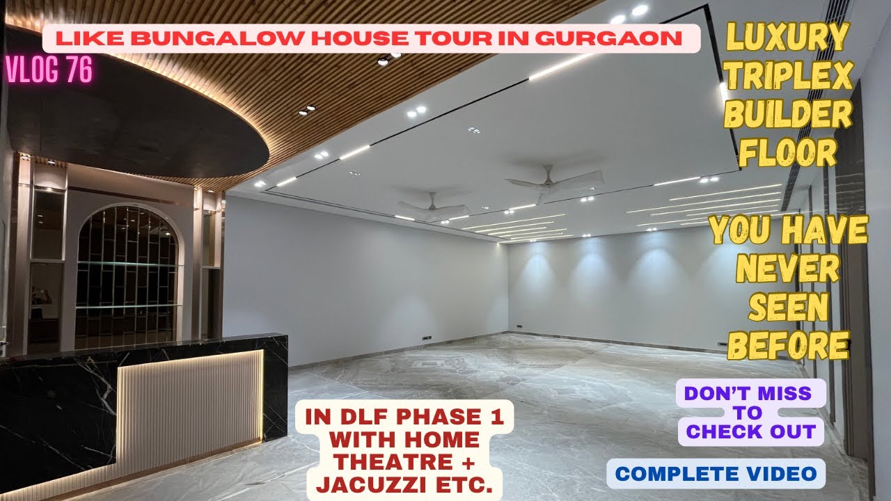 Inside Luxury Triplex Builder Floor in DLF Phase 1 Gurgaon 4BHK Builder Floor Gurugram #shortsfeed 