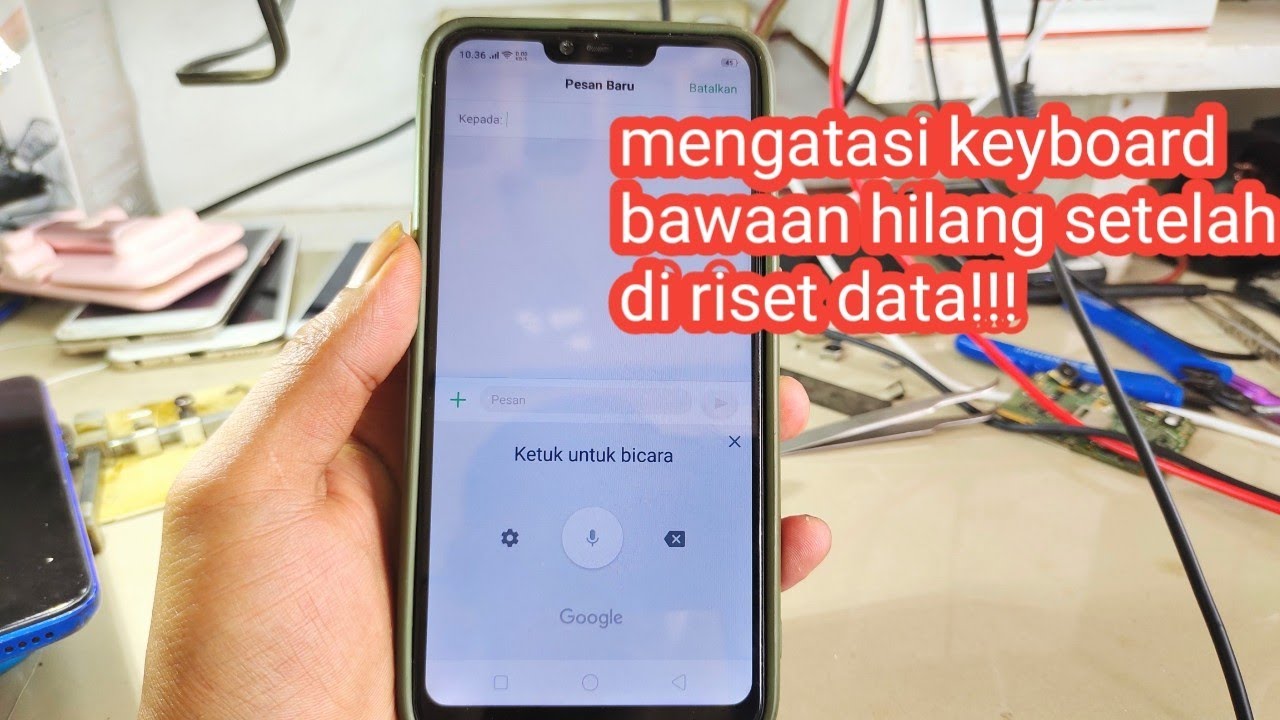mengatasi keyboard hilang setelah di riset data