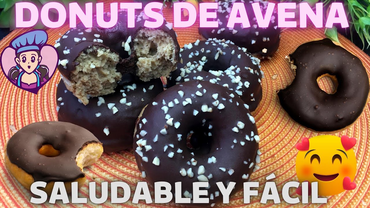 🍩DONUTS de AVENA y YOGURT SALUDABLES | Little Fit By Marypaz
