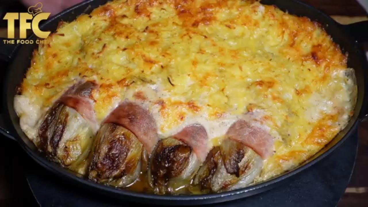 Классический рецепт гратена из бельгийской ветчины и эндивия &ndash; Chicons au Gratin