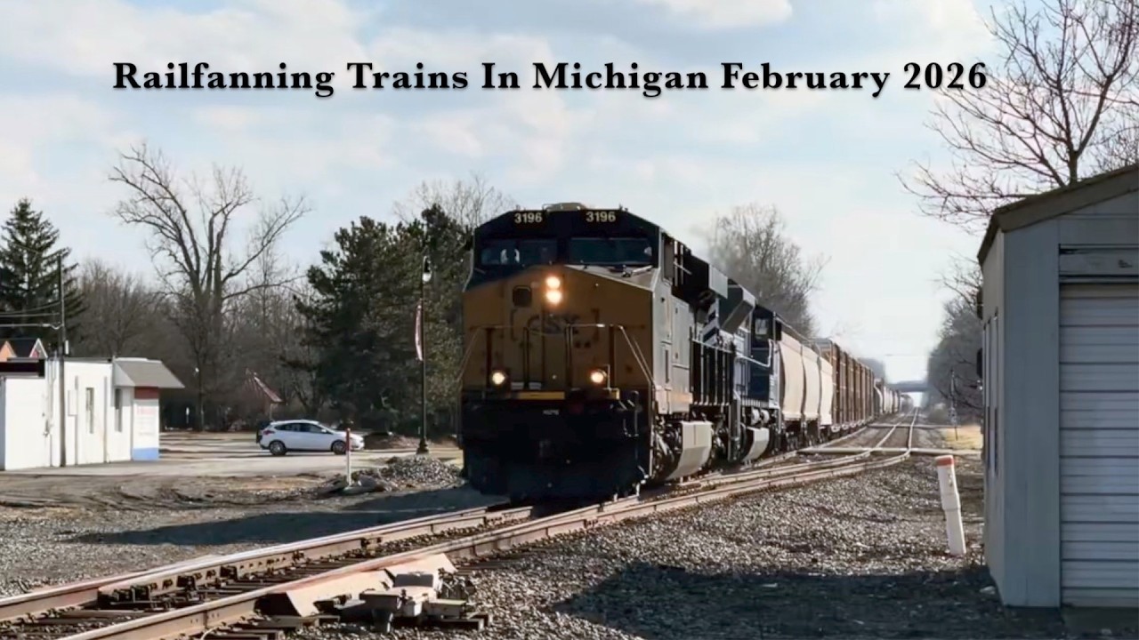 Railfanning Trains In Michigan February 2026