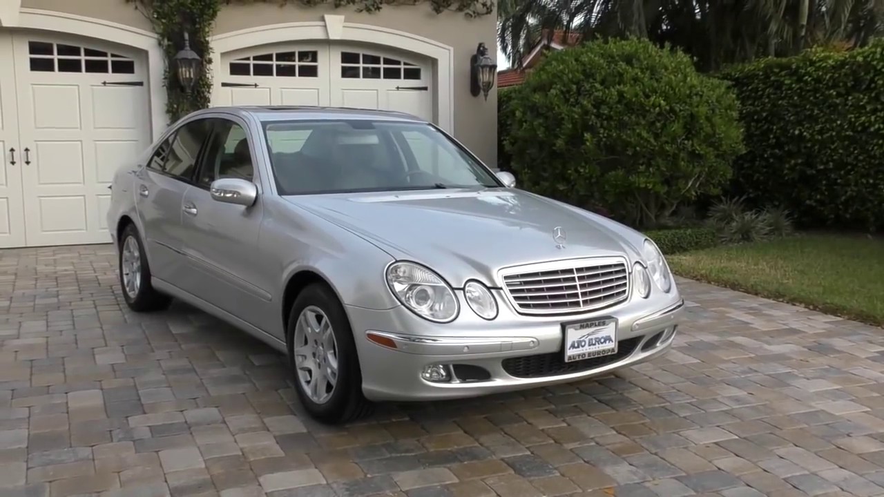 Обзор и тест-драйв Mercedes Benz E320 CDI Turbo Diesel 2005 года от Билла — Auto Europa Naples