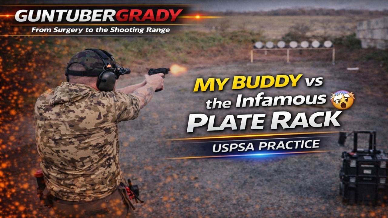 My Buddy vs the Infamous Plate Rack 🤯 | USPSA Practice