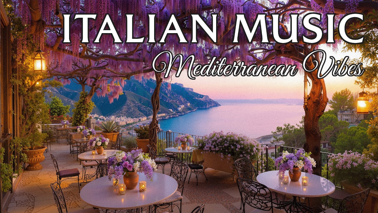Italian Vibes & Mediterranean Music 🎶 2+ Hours Lake Como Relaxation & Scenic Amalfi Coast 4K