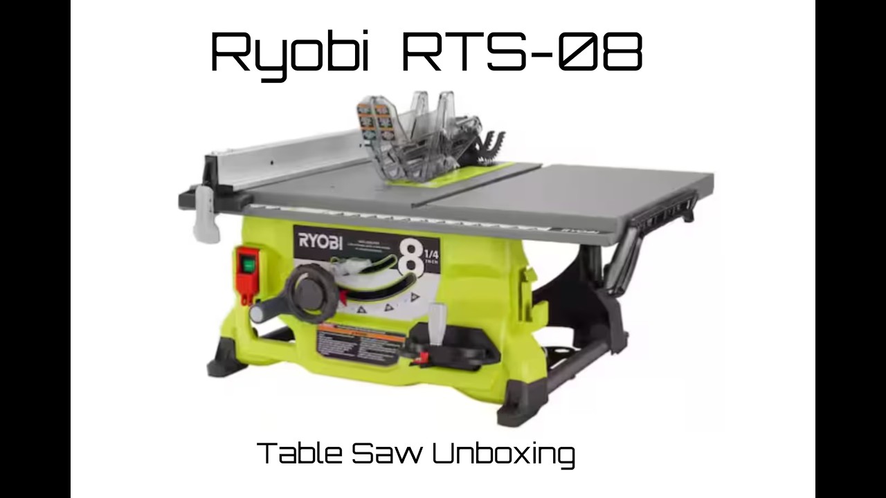 Ryobi RTS08 Table Saw Unboxing (Basement Main Room Part 20)