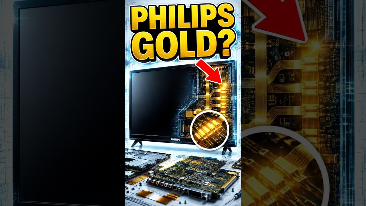 How Much Gold Is In A Philips Flatscreen tv #goldrecovery