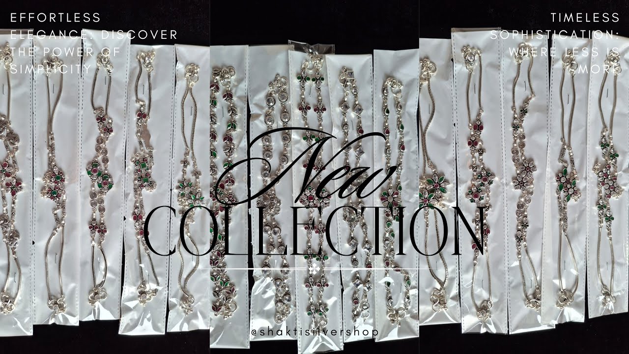 92.5 Pure Antique Silver Anklets 🛍 | First Time in Kannamangalam | Shakti Silver Shop